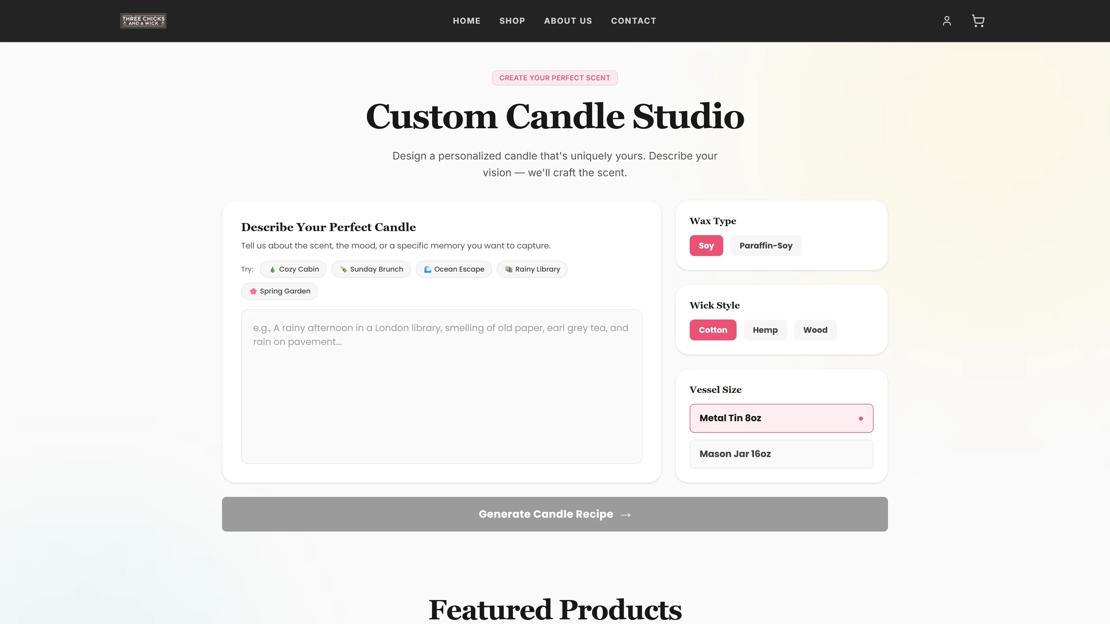 Three Chicks & A Wick: Production eCommerce with AI Security