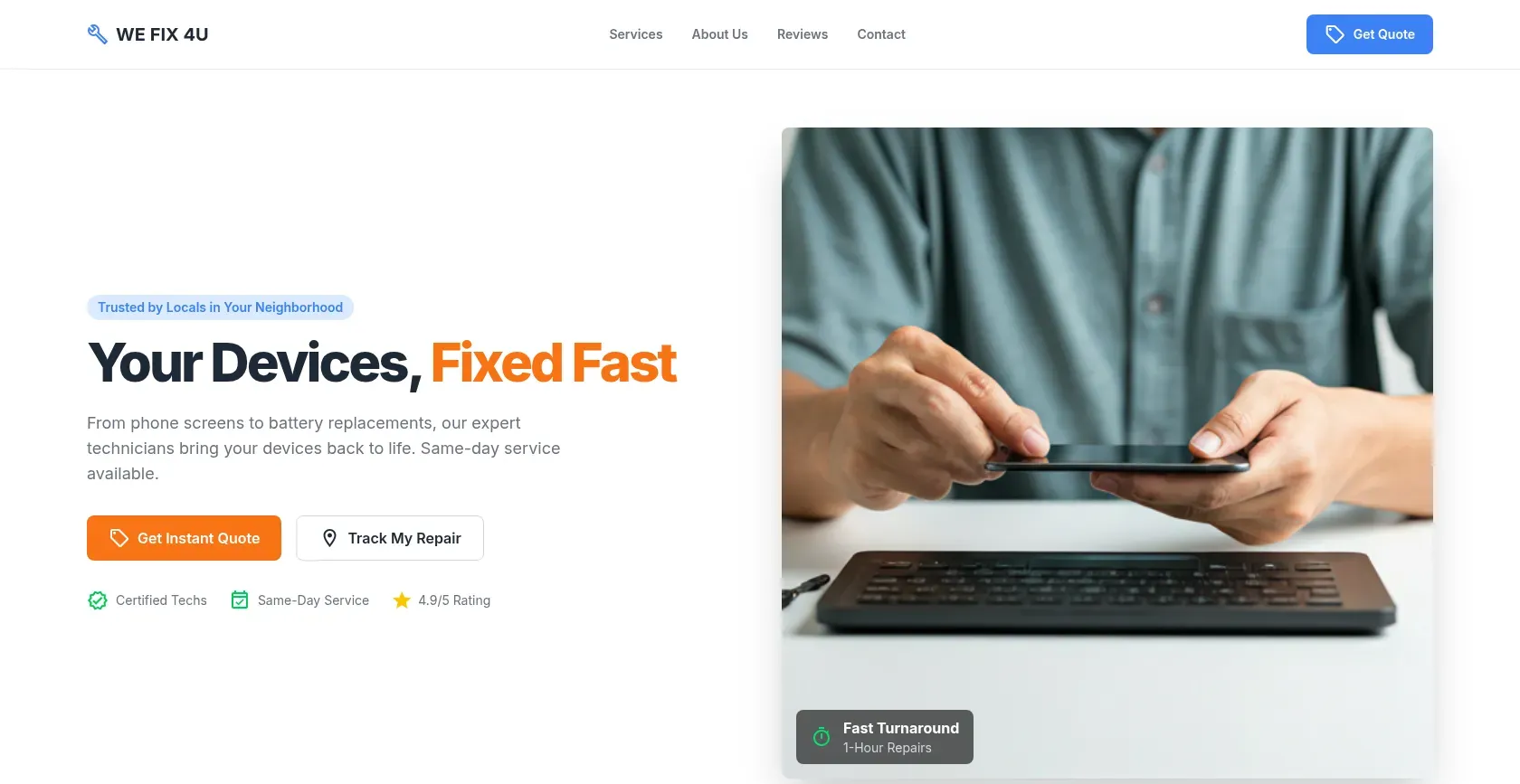 WeFix4U: Device Repair Service Platform
