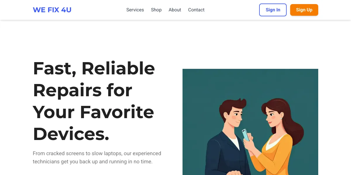 WeFix4U: Device Repair Service Platform